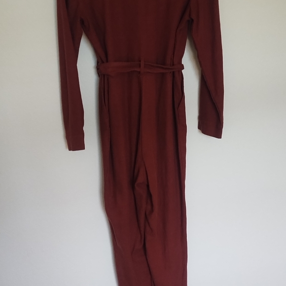Rust Button-Up Jumpsuit - Picture 9 of 10